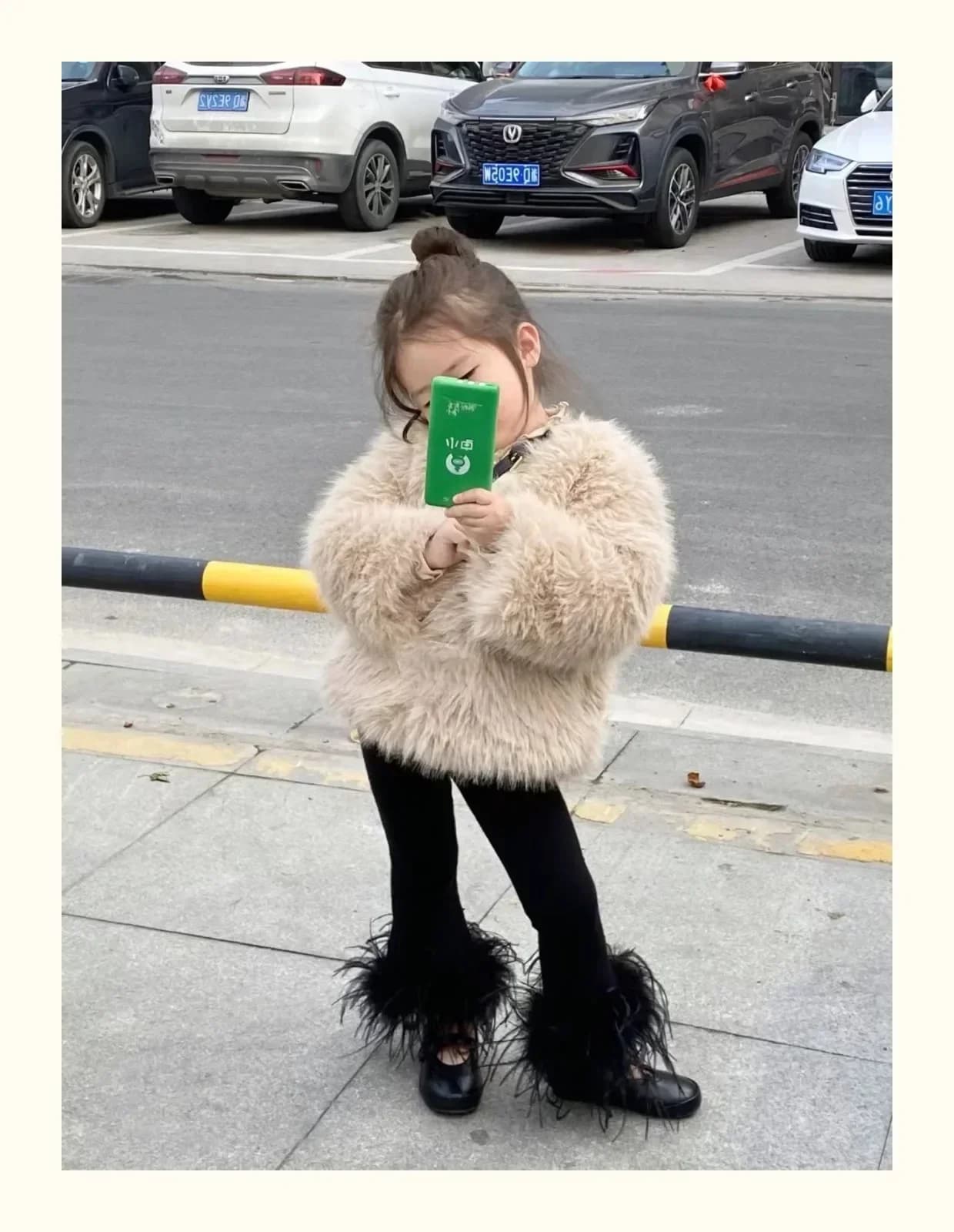 Girls Plush Winter Coat