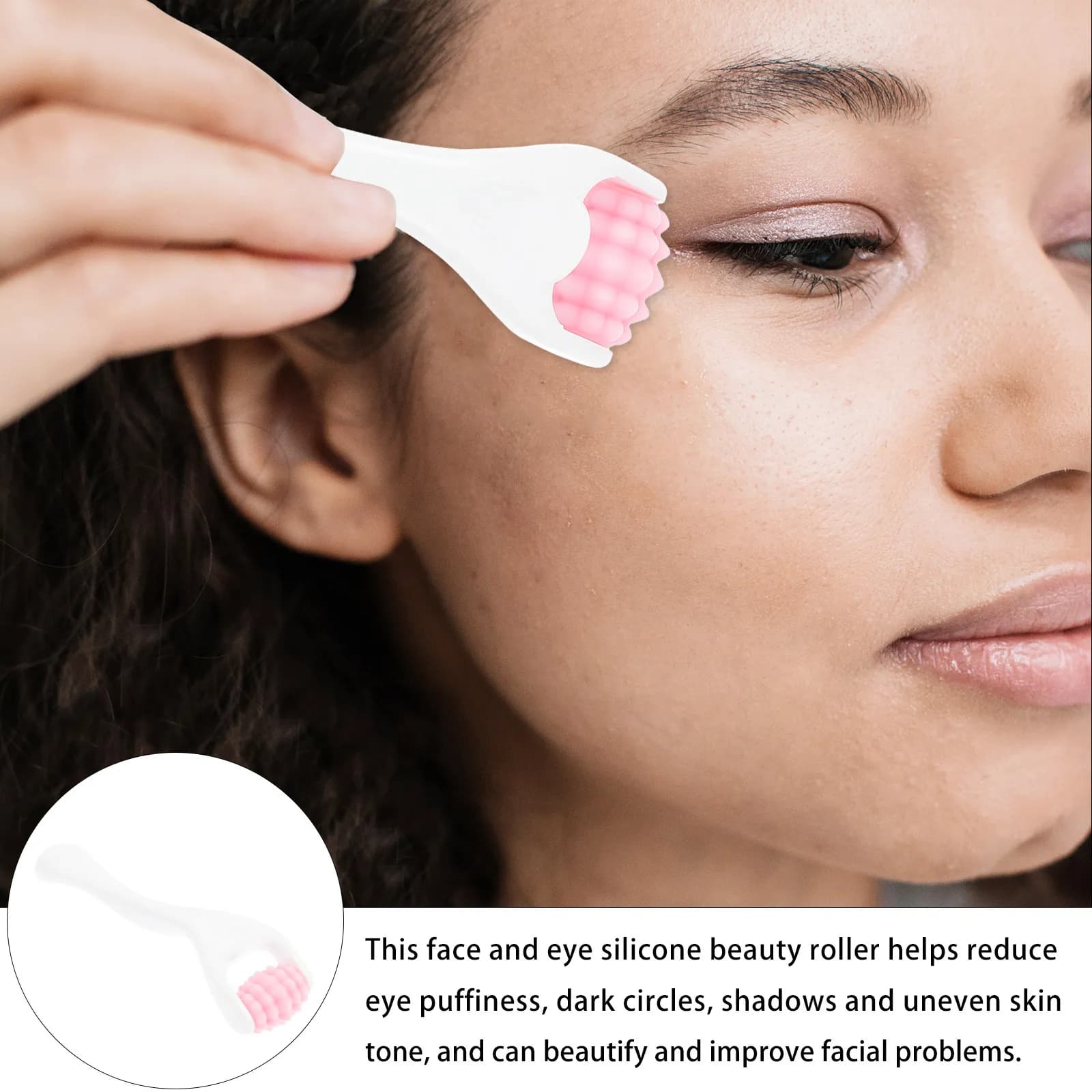 Beauty Roller Face Eye Massager Ergonomic Durable Facial Massage Roller Relieves Swelling Anti Aging Face Beauty Instrument