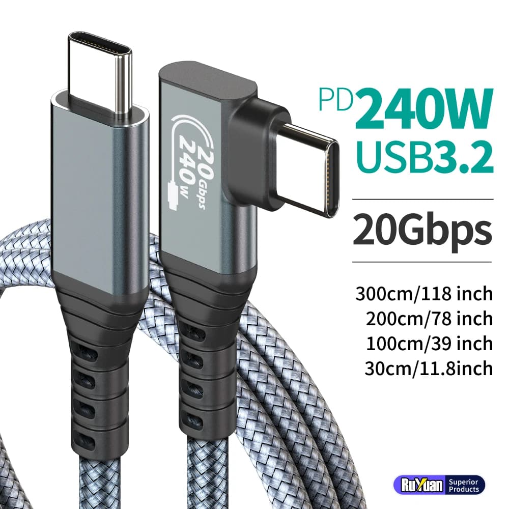 USB C Data Cable 20Gbps USB 3.2 Gen 2x2