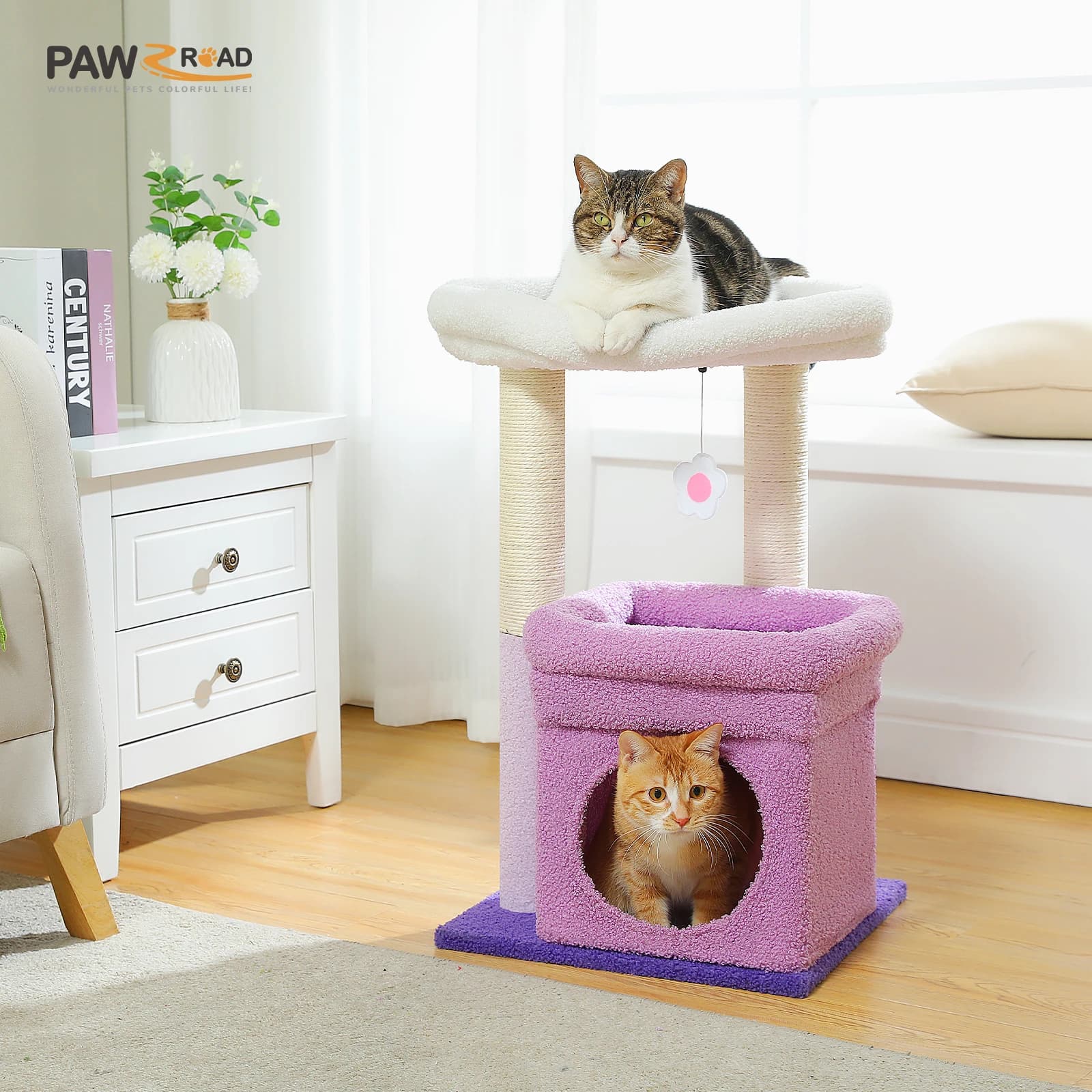 Cat Tree Tower with Condo and Sisal Posts