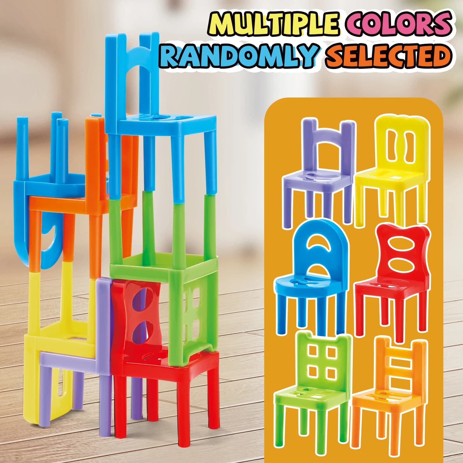 Chair Stacking Toy Building Blocks Set