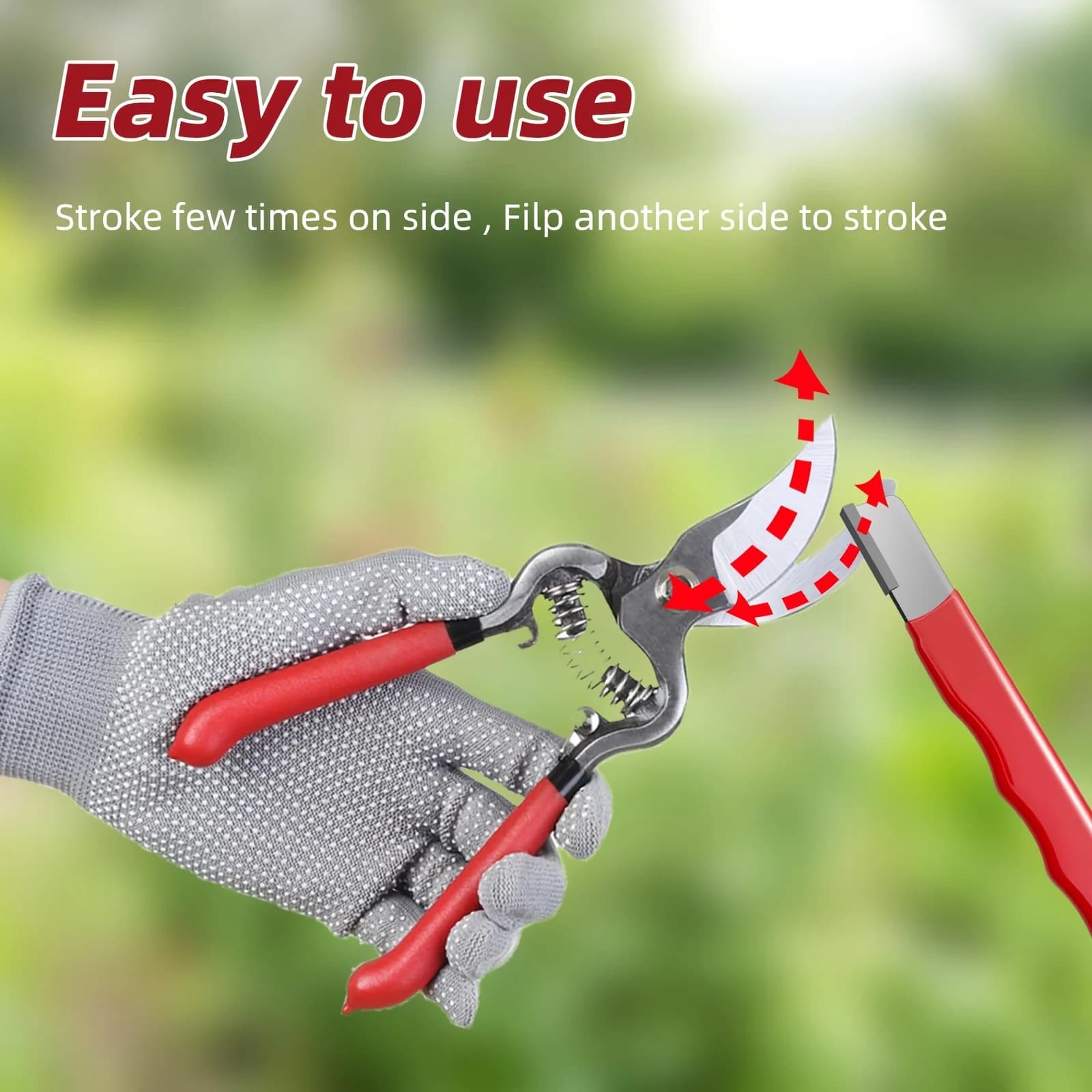 Garden Shears Sharpener, Easily Sharpens Gardening Shears, Restores the Sharpness of Pruning Shears, a Great Helper for Maintaining Gardening Tools, a Must-Have Gadget for Gardening Enthusiasts