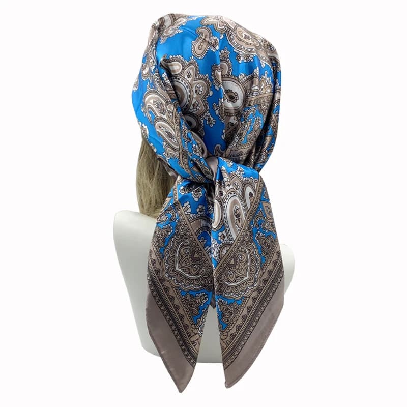 Square Silk Feeling Scarf