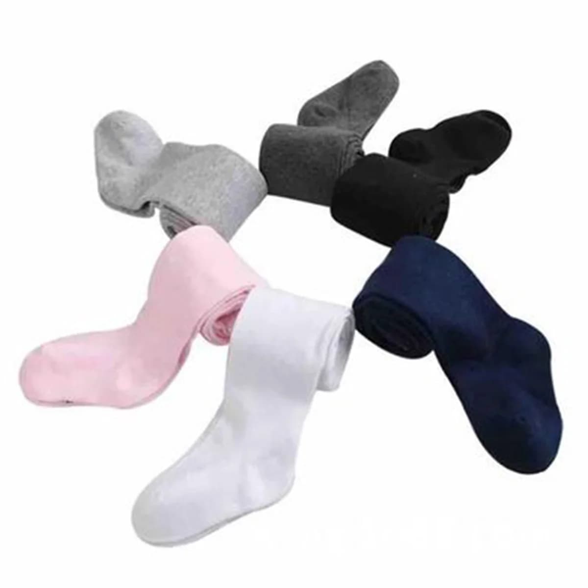 Baby Cotton Tights Warm Solid Color High Waist