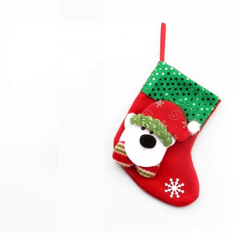 Santa Claus Christmas Stockings Plush Toys 12-Pack