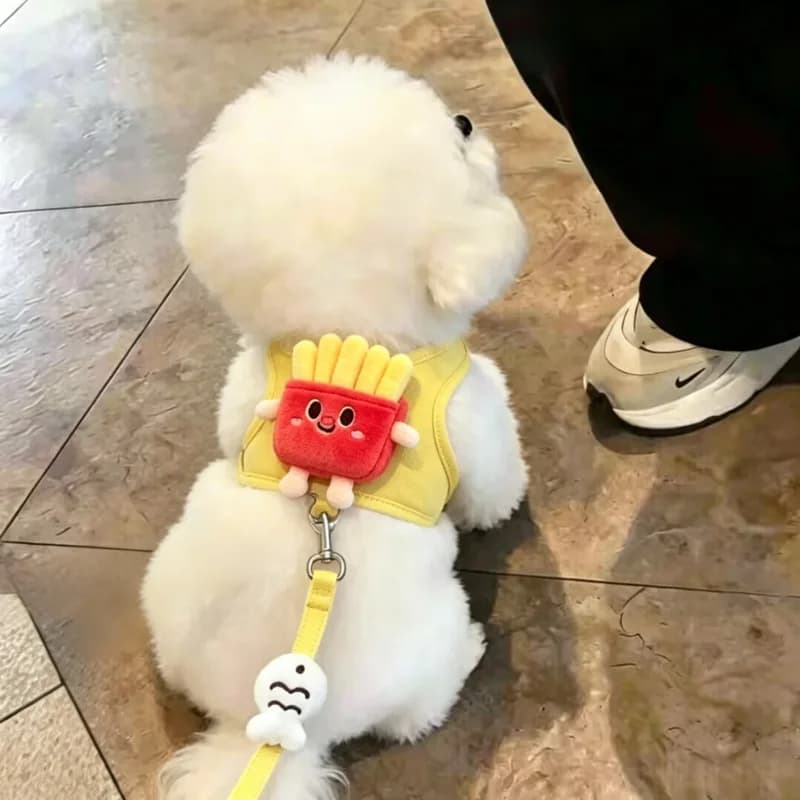 Small Dog Plush Harness Vest