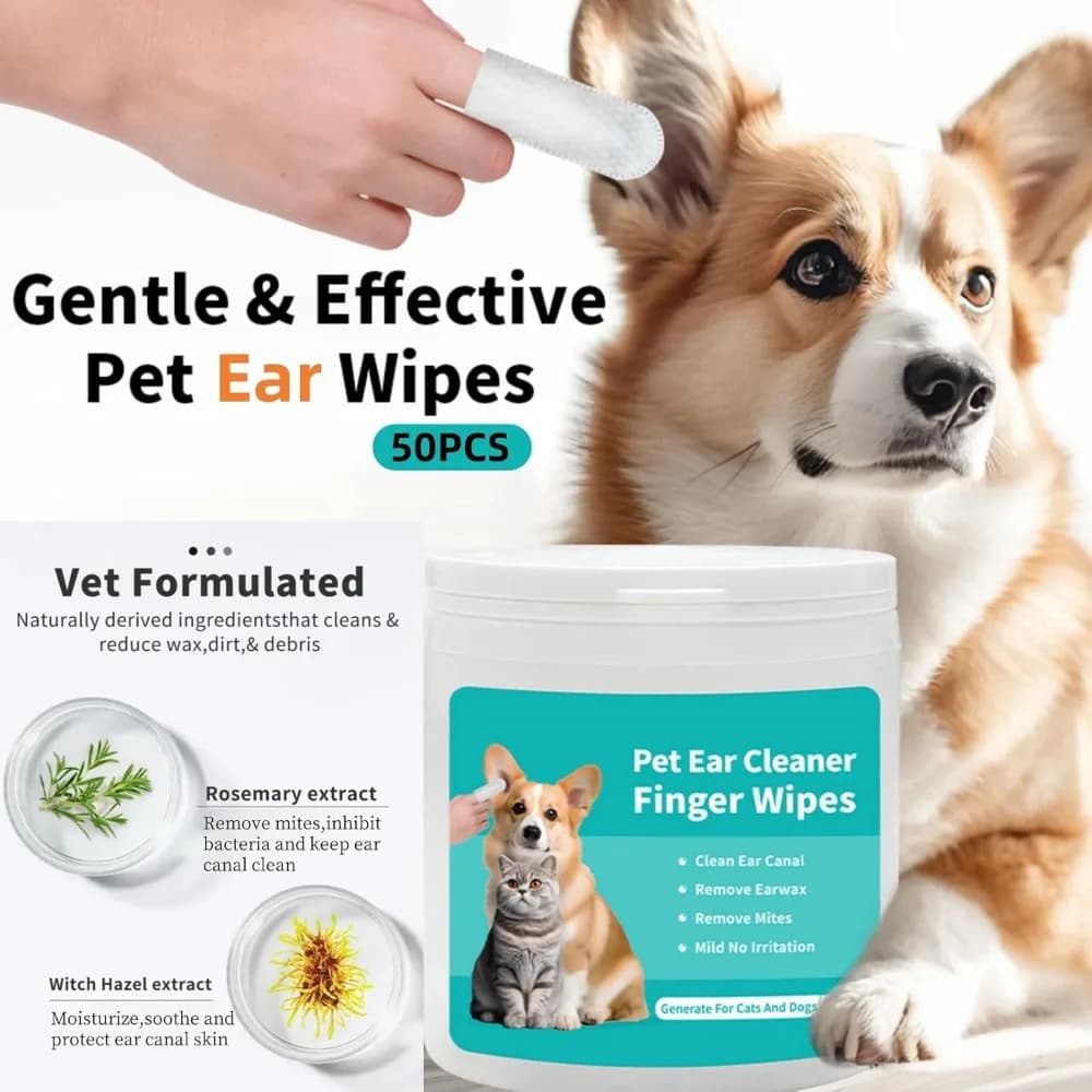 Dog Ear Wipes for Cleaning & Odor Removal