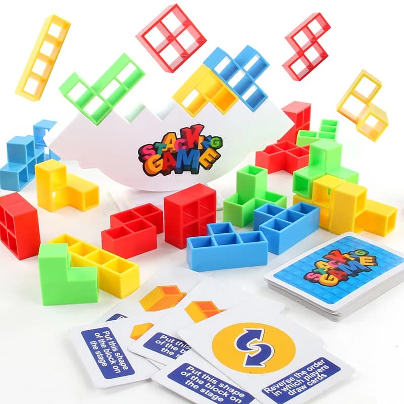 Tetra Tower Balance Block Stacking Game