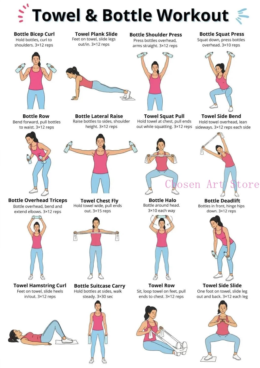 Fitness Exercise Schedule Poster Print Canvas Art Pictures Home Forliving Room and Gym Wall Modern Decor Frameless Painting