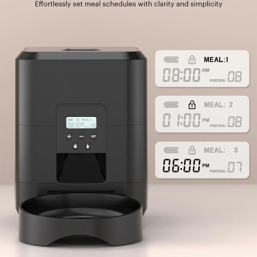 Automatic Pet Feeder with Timed Portions