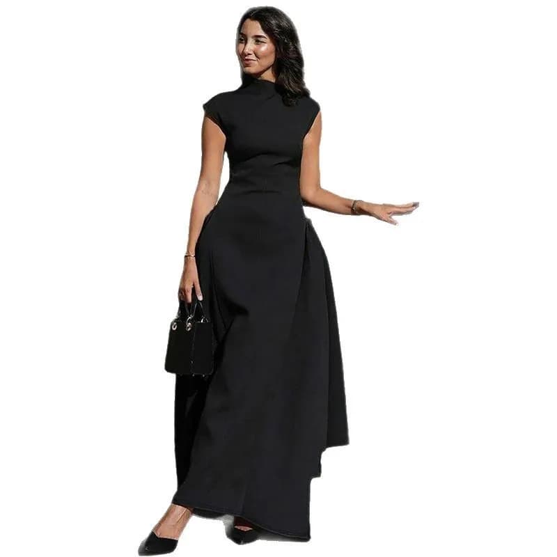 Evening Dress Dresses 2025 Woman Vestidos A-line Women's Clothing Solid Color Sleeveless Party Prom Banquet Temperament Elegant