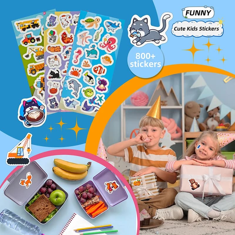 Bulk Sticker Sheets Assortment for Kids Scrapbooking