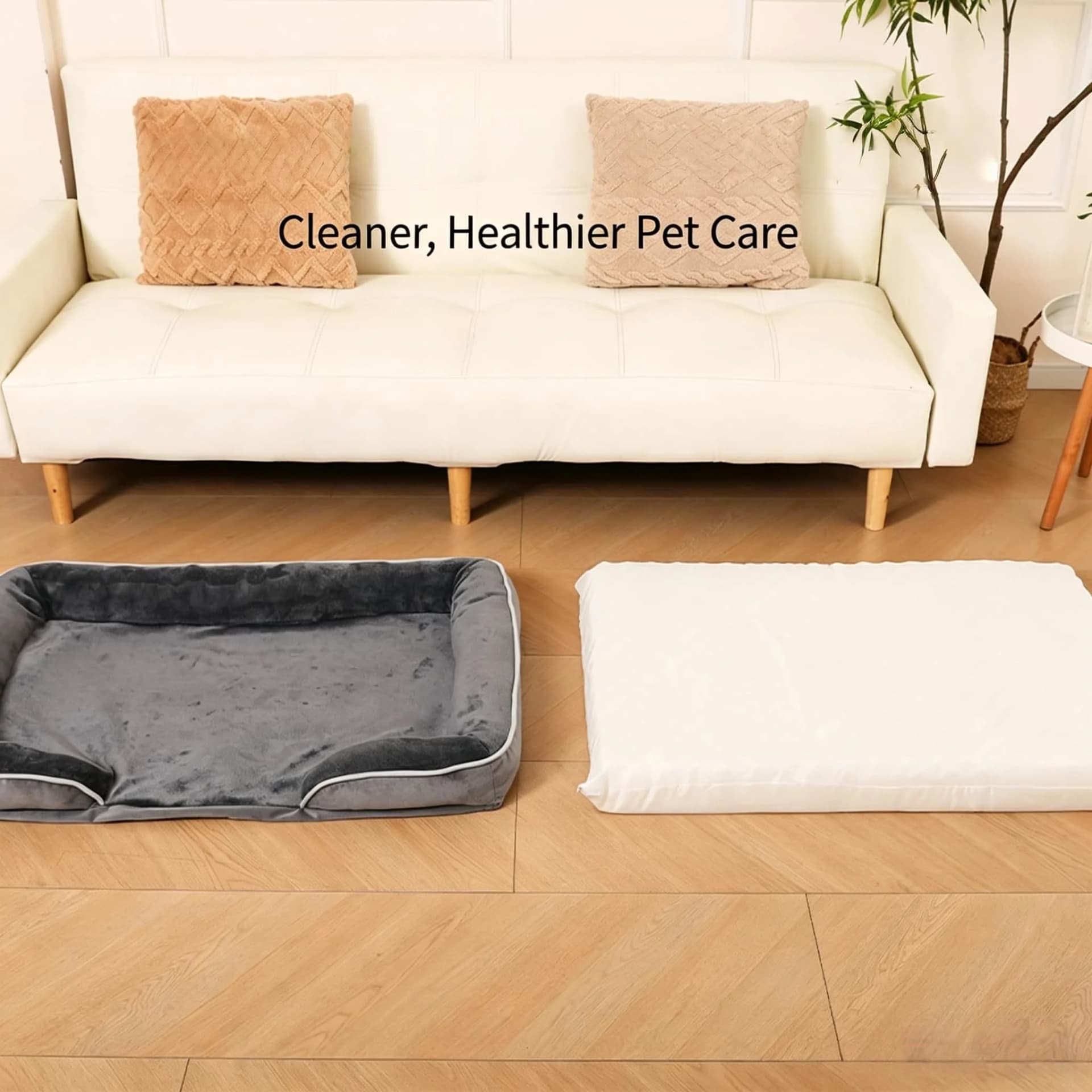 Orthopedic Waterproof Dog Bed with Bolster
