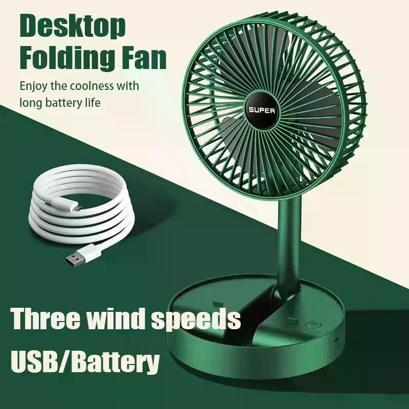 Portable Folding Adjustable Height Fan