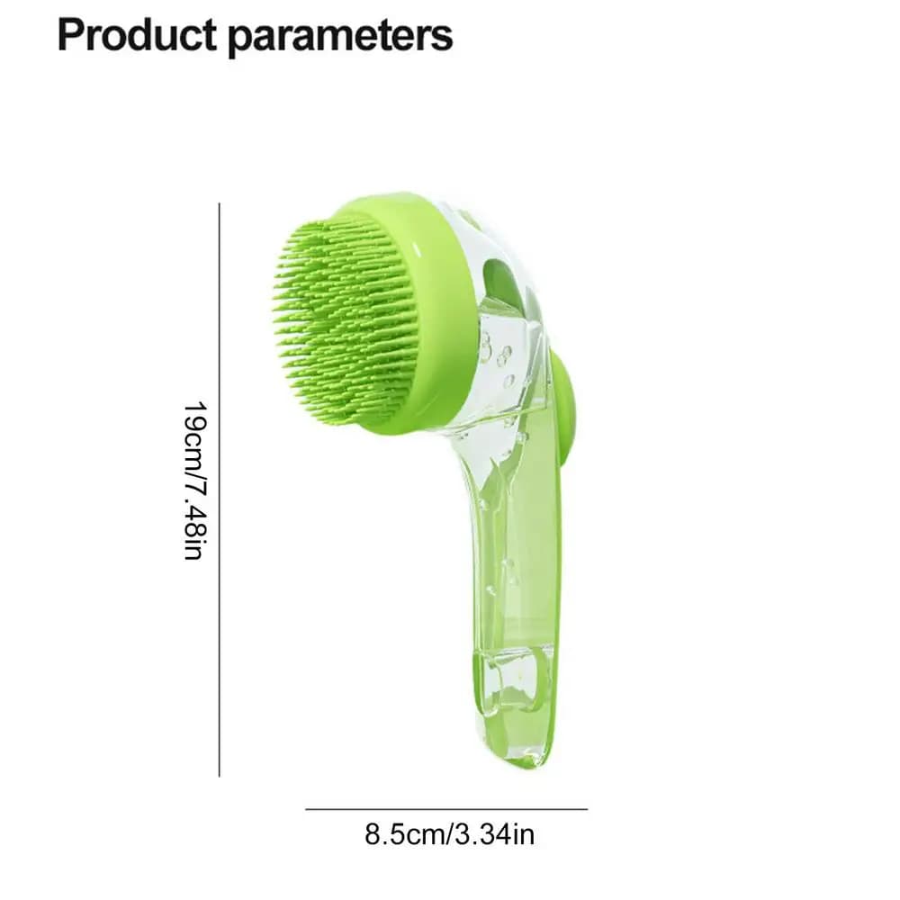Dog Shampoo Brush with Soap Dispenser