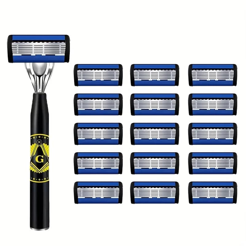 Men's Safety Razor with Anti-Slip Handle