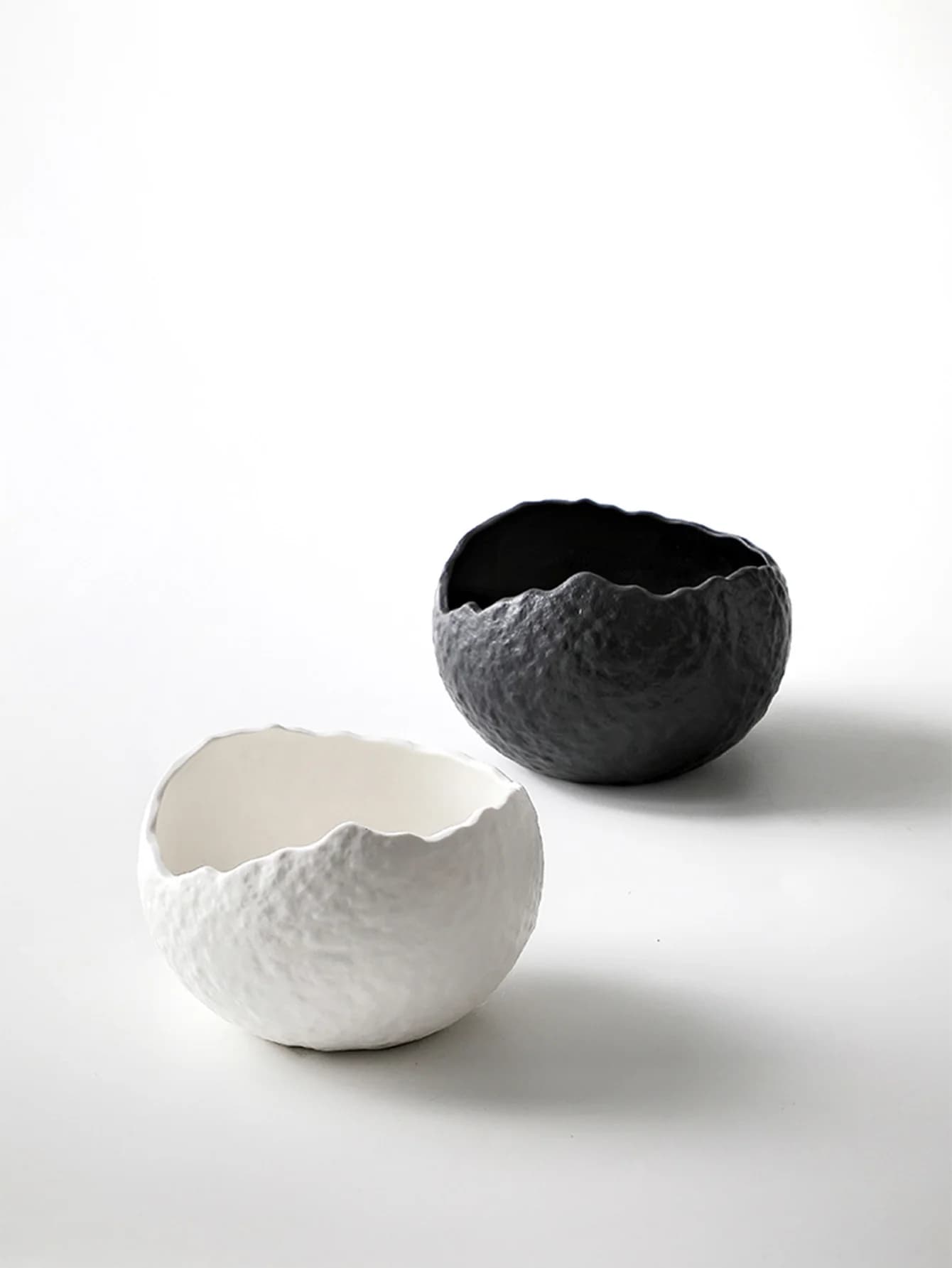 Irregular Eggshell Ceramic Bowl