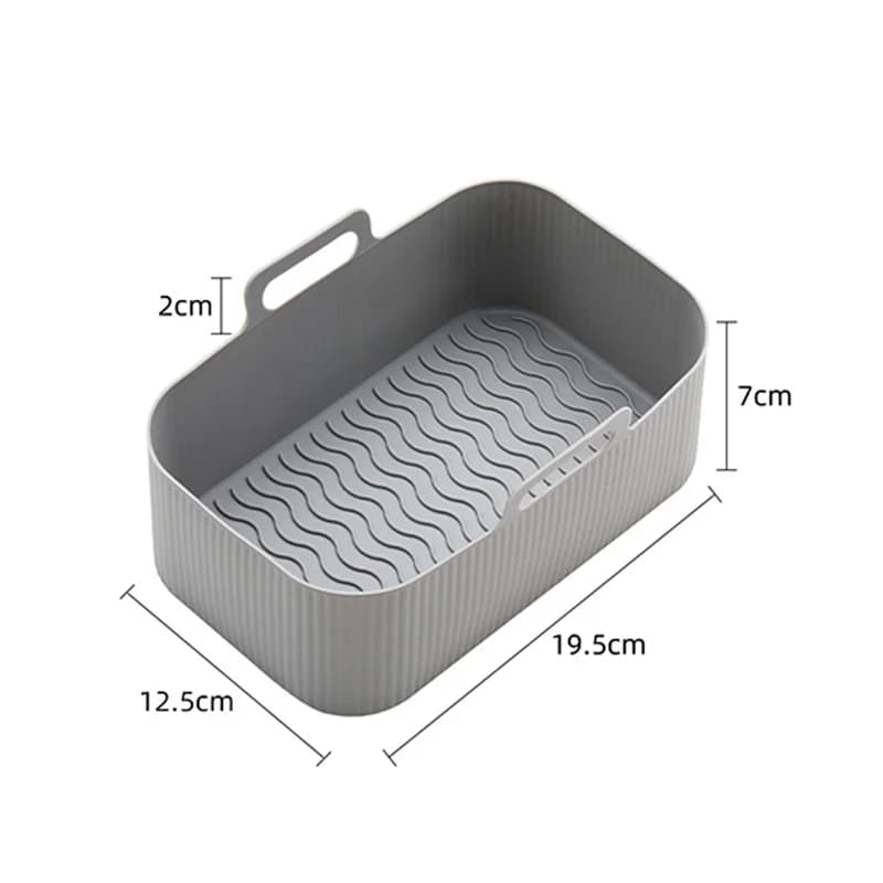 AirFryer Accessories Air Fryer Silicone Basket Oven Baking Tray Silicone Pot Liner Steamer Roasting Rack Airfryer Accessories