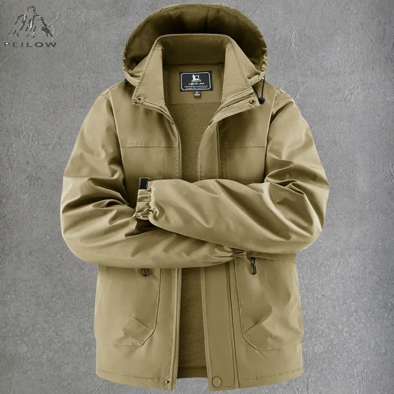 Men's Windproof Waterproof Winter Cargo Jacket