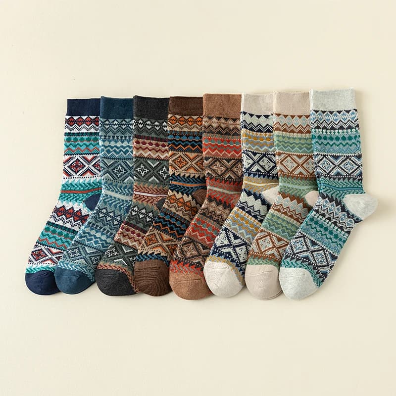 Men's Colorful Crew Socks, 3-Pair Pack