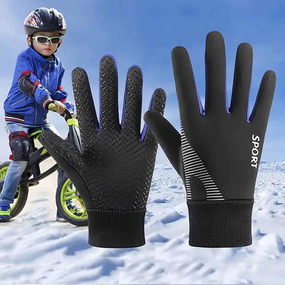 Kids Winter Water-Resistant Sports Gloves