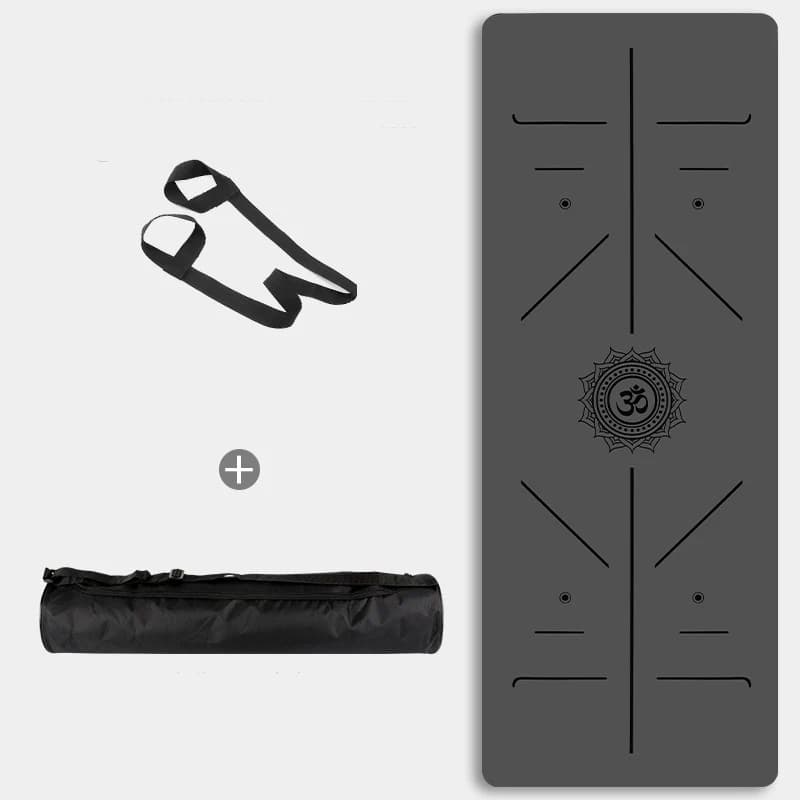 Yoga Mat Non Slip Eco Friendly Fitness Exercise Mat with Carrying Strap Pro Yoga Mats for Women Workout Mats for Home Pilates