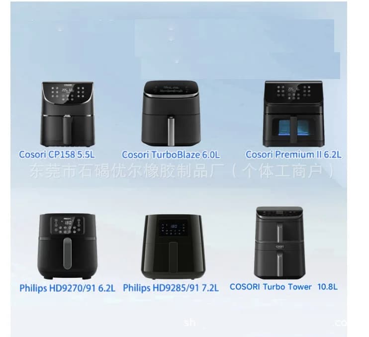 plash Guard Hot Air Fryer Airfryer Accessories for Cosori TurboBlaze 5.5L 6.0L 6.2L, for Philips Airfryer Accessories