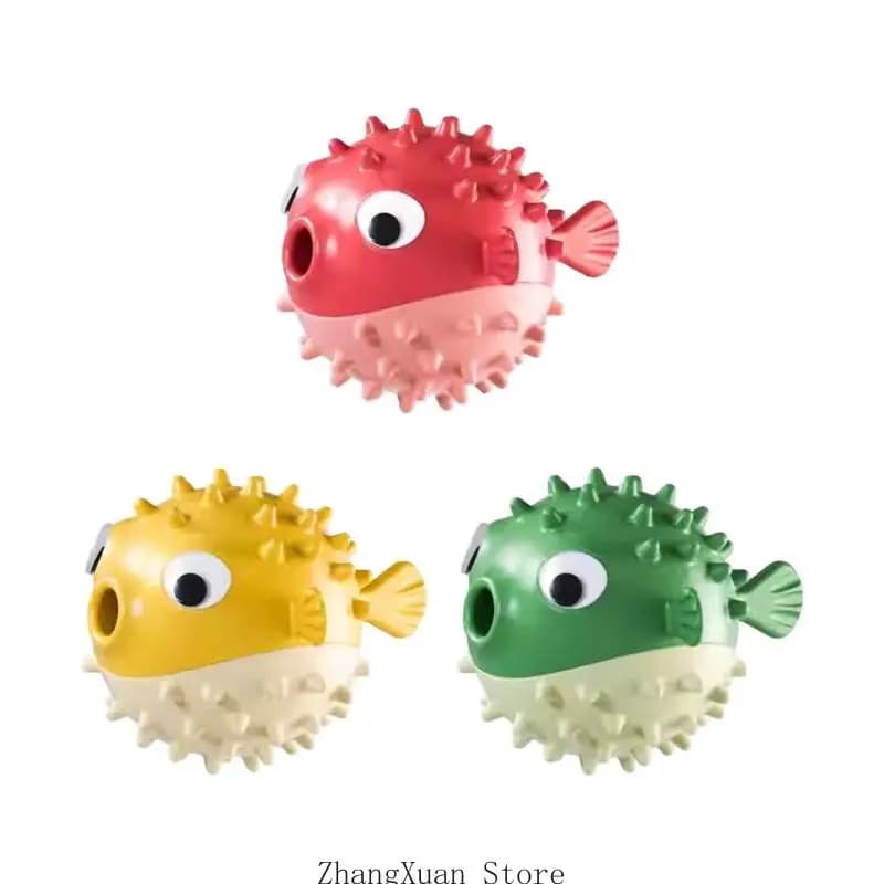 Dog Treat Toy Set with Textured Chew Body