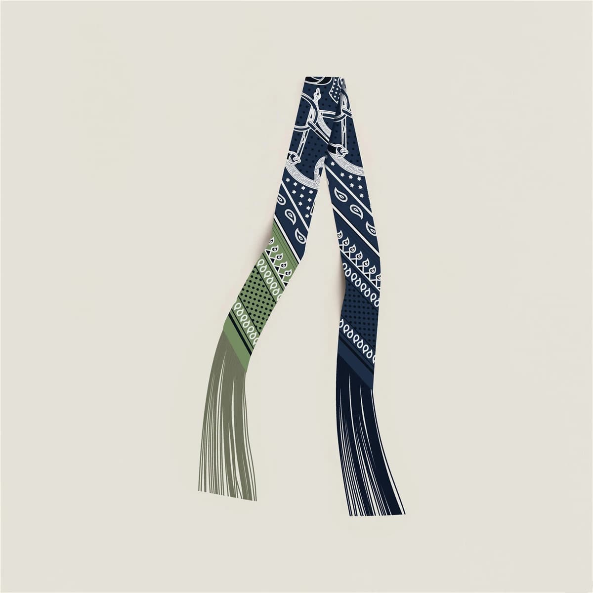 Tassel Scarf Fashion Design Women Scarf Brand Silk Scarf Hair Headband Foulard Skinny Bag Scarves Neckerchief Handbag Decoration