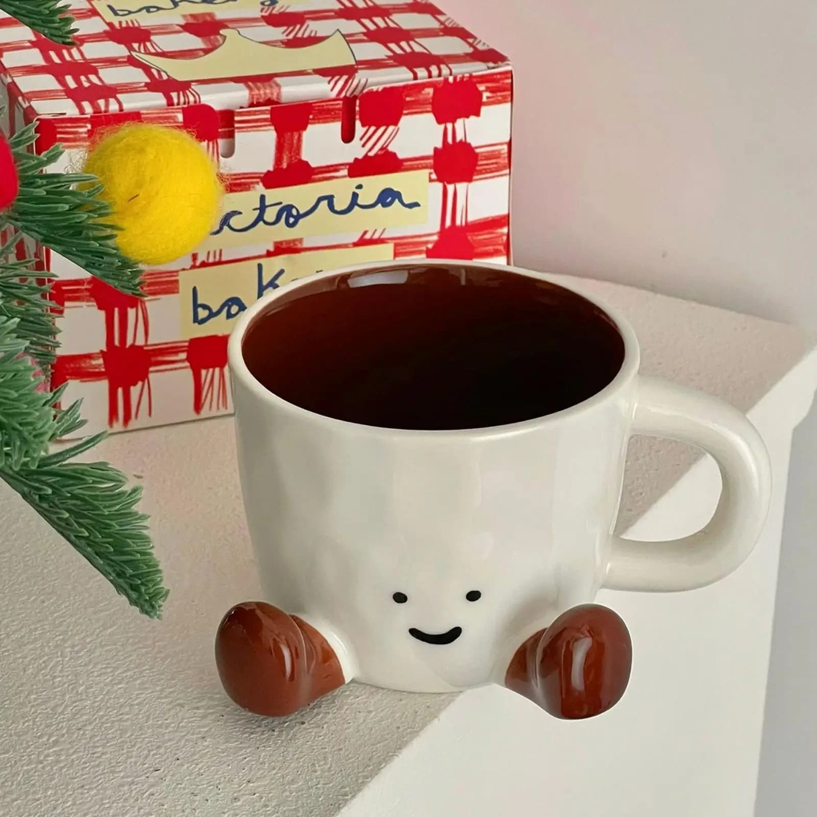 Funny Coffee Mug Adorable Home Kitchen Drinkware Ceramic Coffee Tea Cups for Wine Latte Water Hot Cocoa Cold Hot Drinks