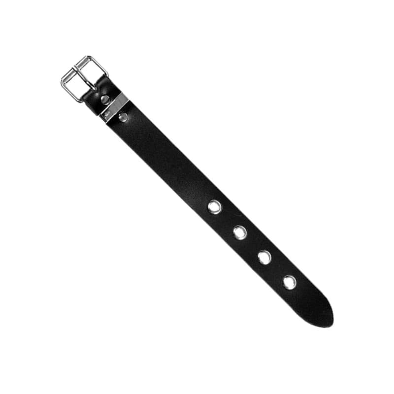 Punk Leather Bracelet with Metal Buckle