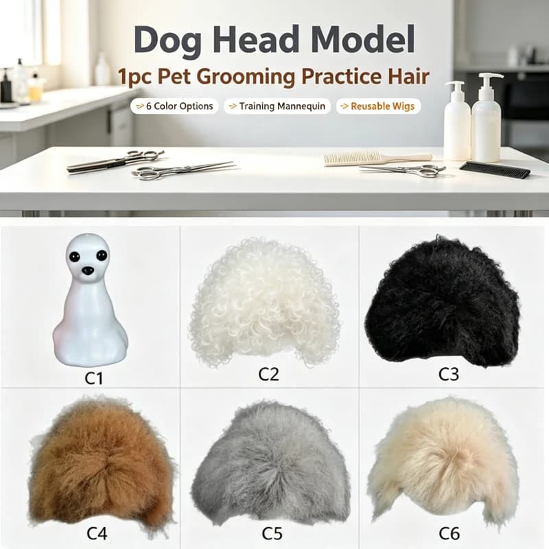 Pet Grooming Training Hair For Dog Model DIY Styling And Scissor Practice Tool B03D