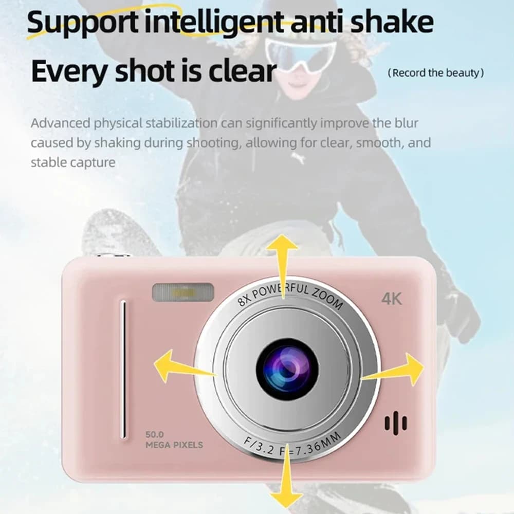 4K Digital Camera 50MP with Autofocus