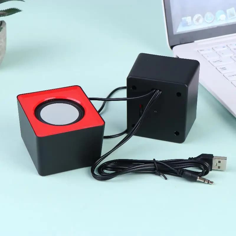 Stereo Desktop Speakers with Microphone