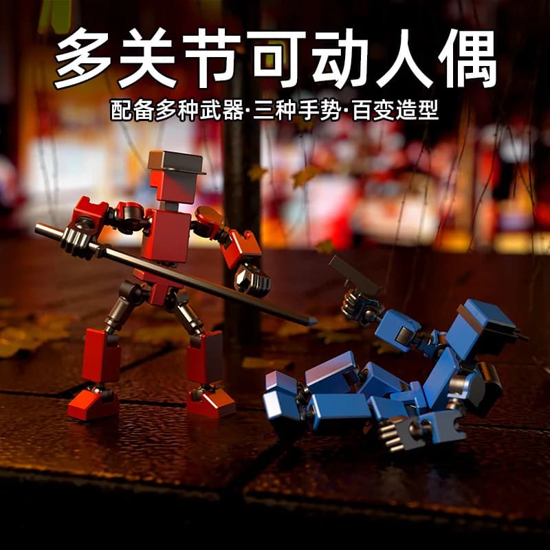 13-Piece Robot Action Figure Set with Accessories