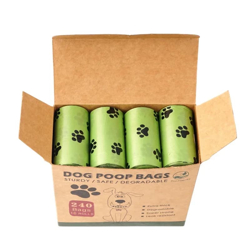 30/600 Pcs Dog Poop Bags for Dog Large Cat Waste Bags Doggie Outdoor Home Clean Refill Garbage Bag Pet Supplies 15 Bags/ Roll
