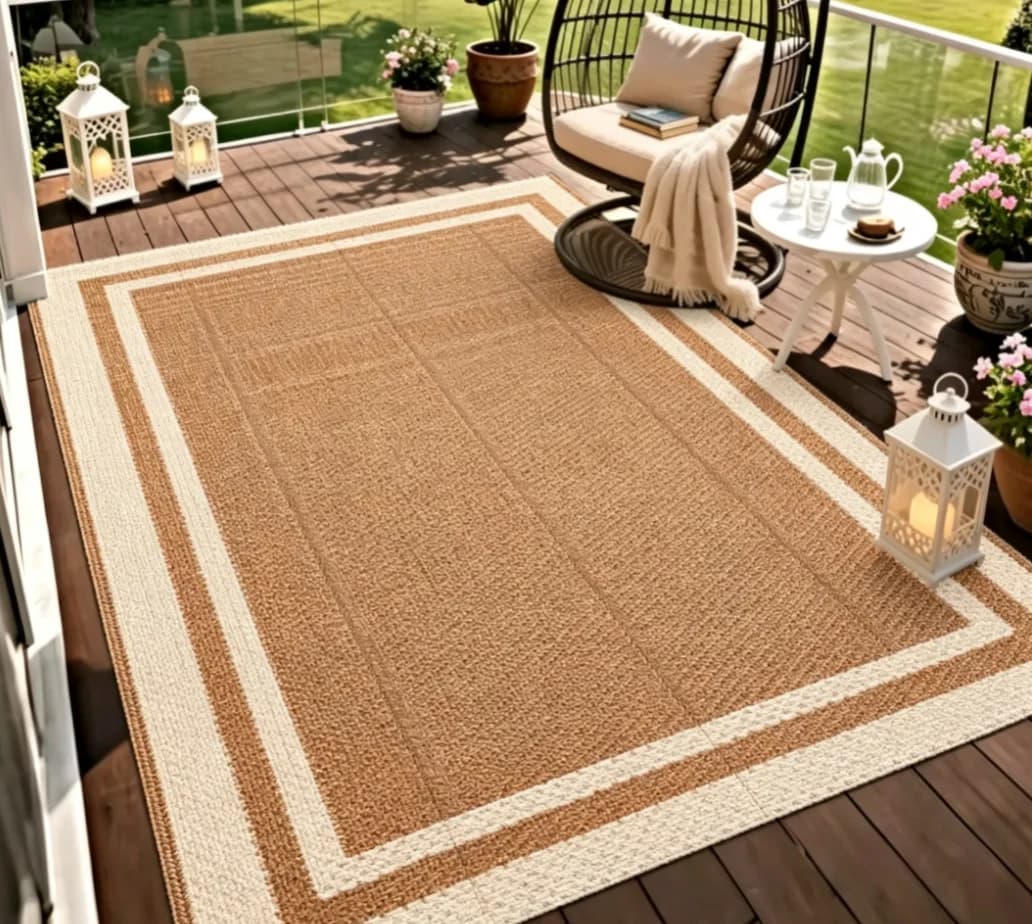 Reversible Woven Outdoor Patio Rug