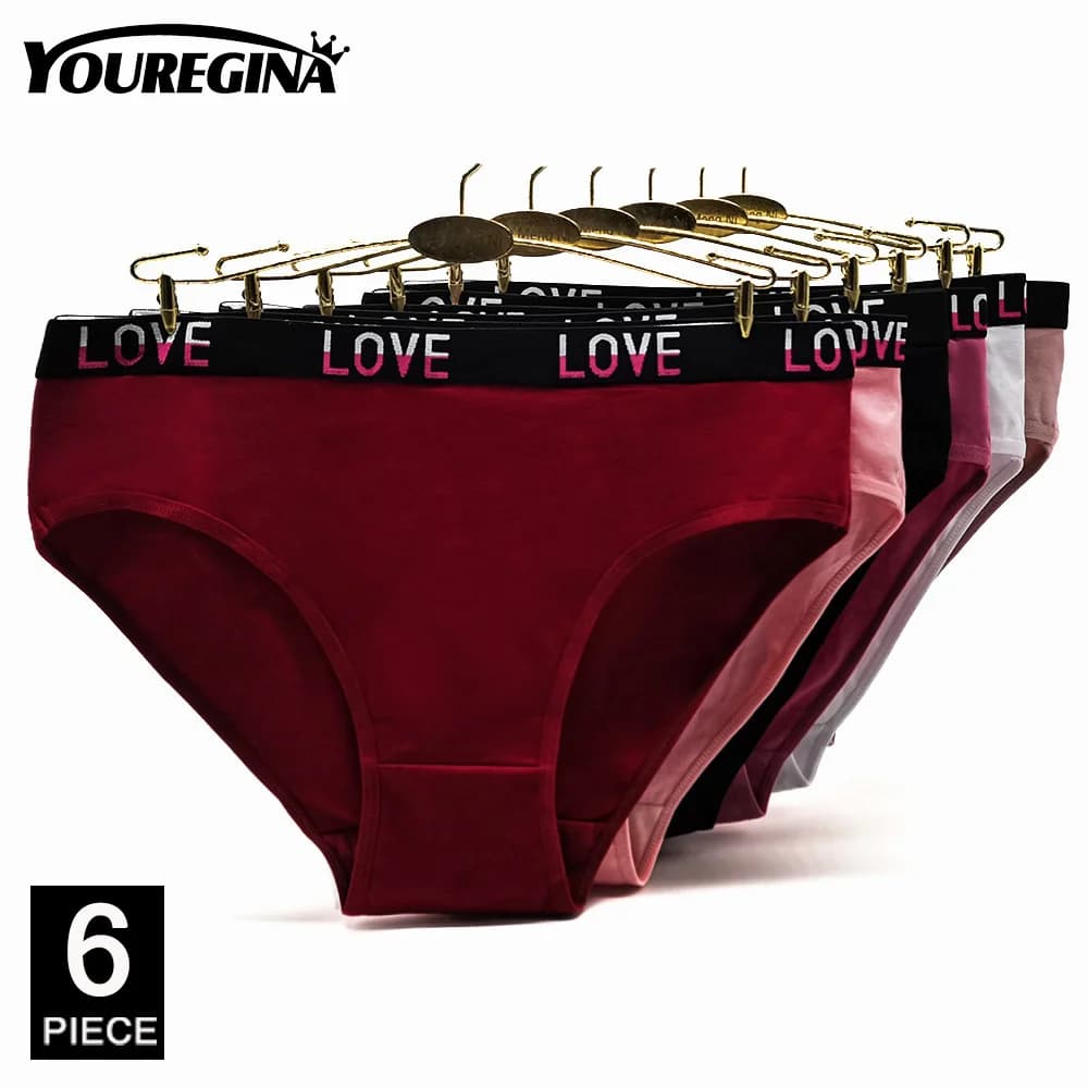 Women's Cotton Briefs Mid-Rise Six-Pack