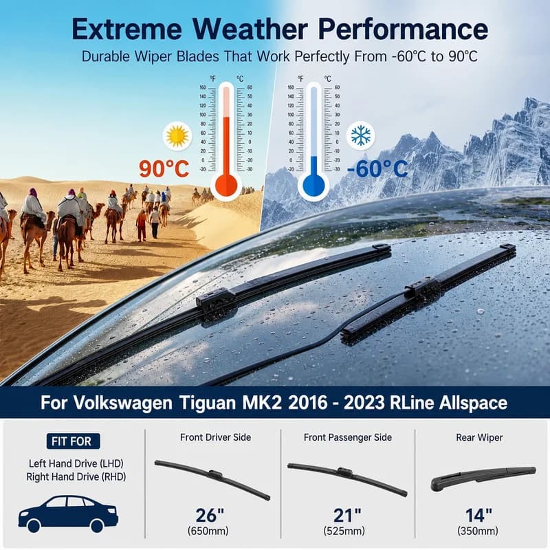 Windshield Wiper Blade Set for VW Crafter