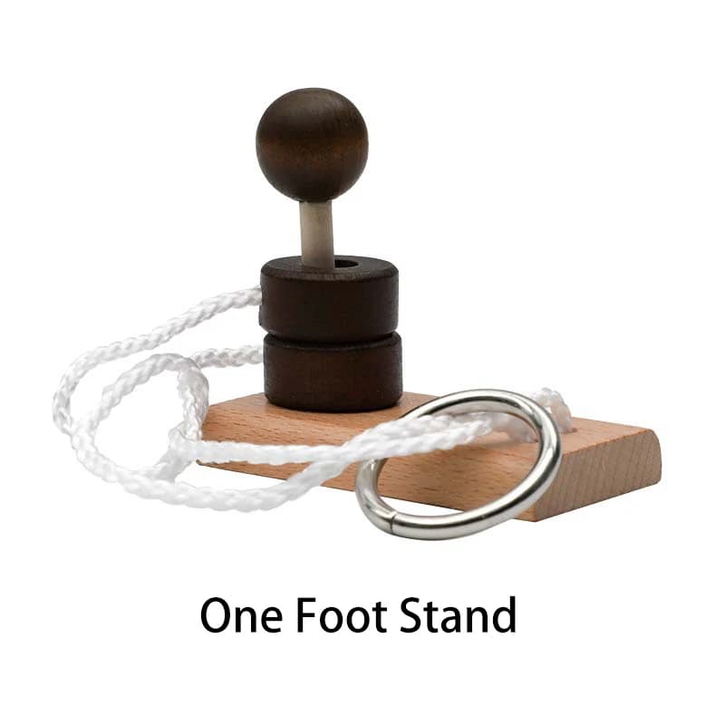 Wooden Rope Brain Teaser Puzzle