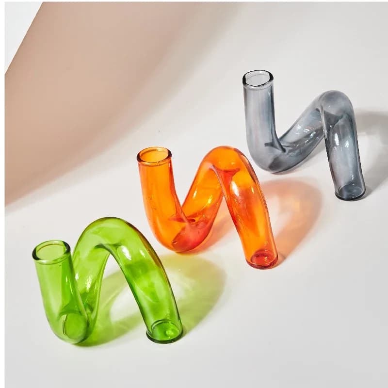 Curved Glass Vase