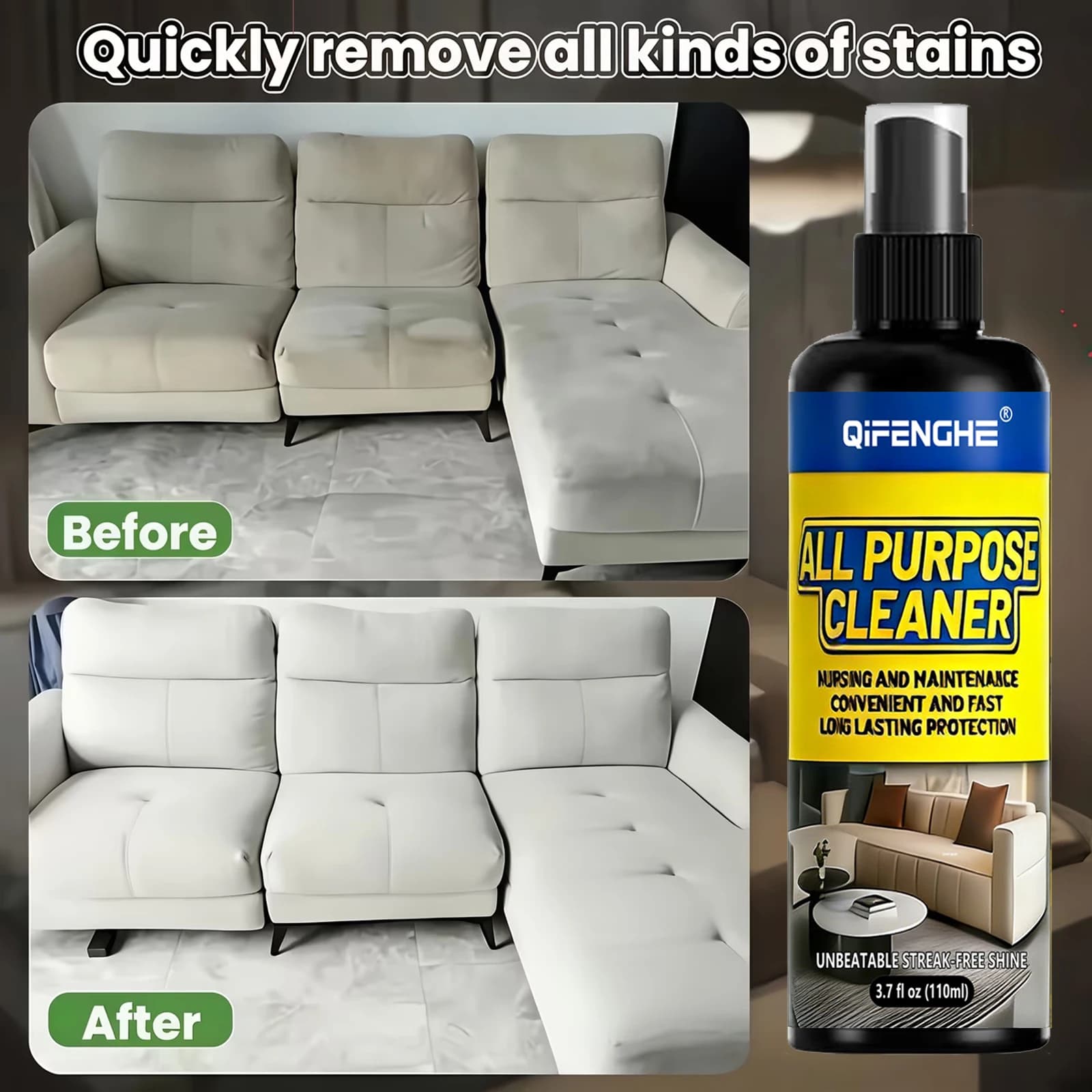 All Purpose Cleaner Spray with Microfiber Towel