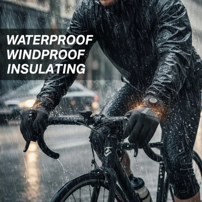 Winter Cycling Gloves Waterproof Touchscreen