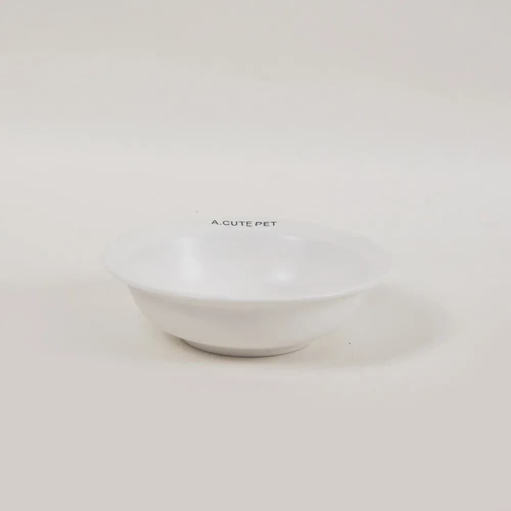 Ceramic Elevated Cat Bowl with Acrylic Stand