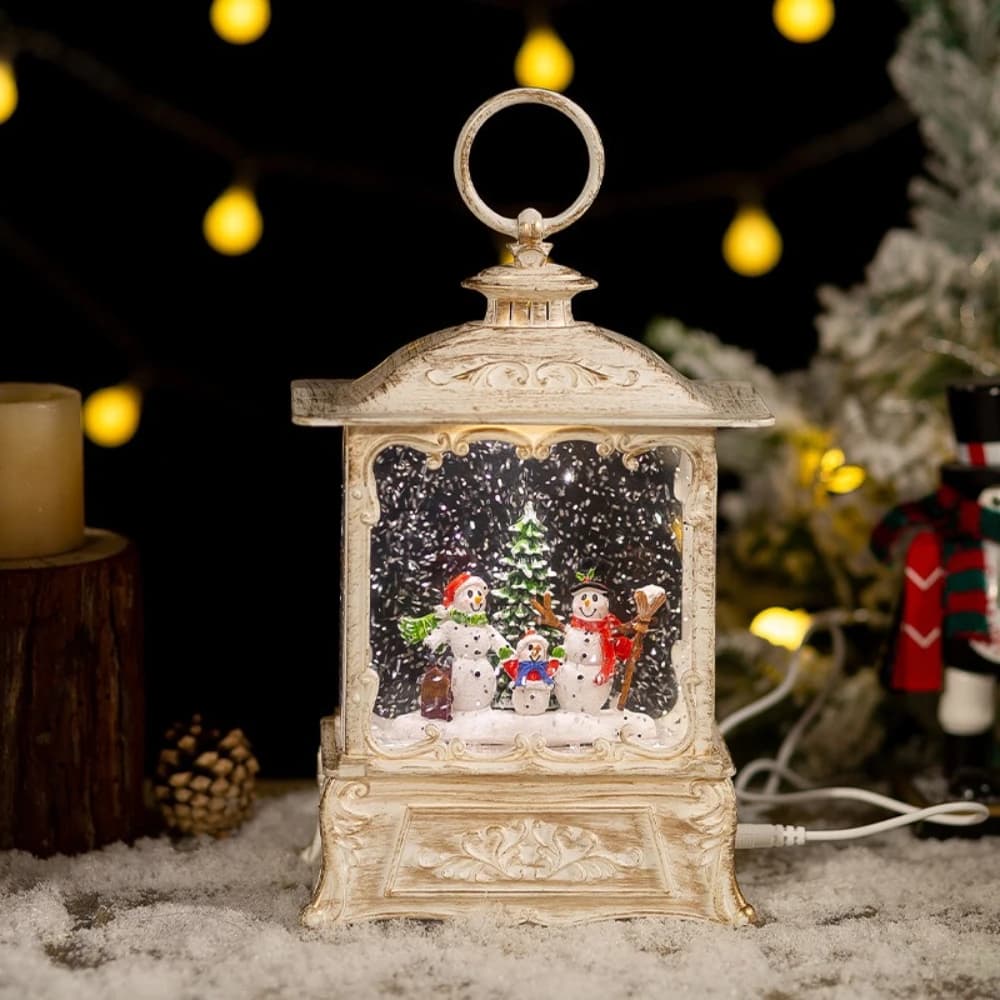 Crystal Ball Music Box Christmas Ornament