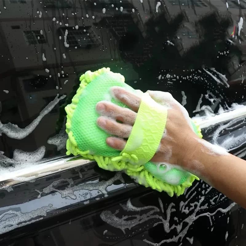 Microfiber Car Wash Sponge & Detailing Brush Set