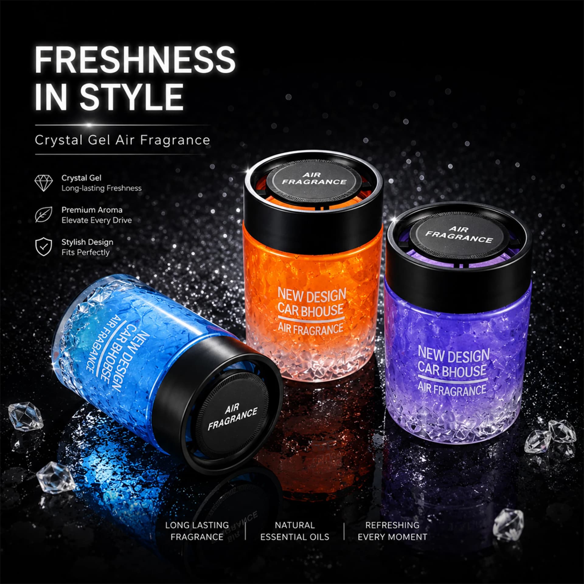 Car Air Freshener Solid Fiber Cotton Diffuser