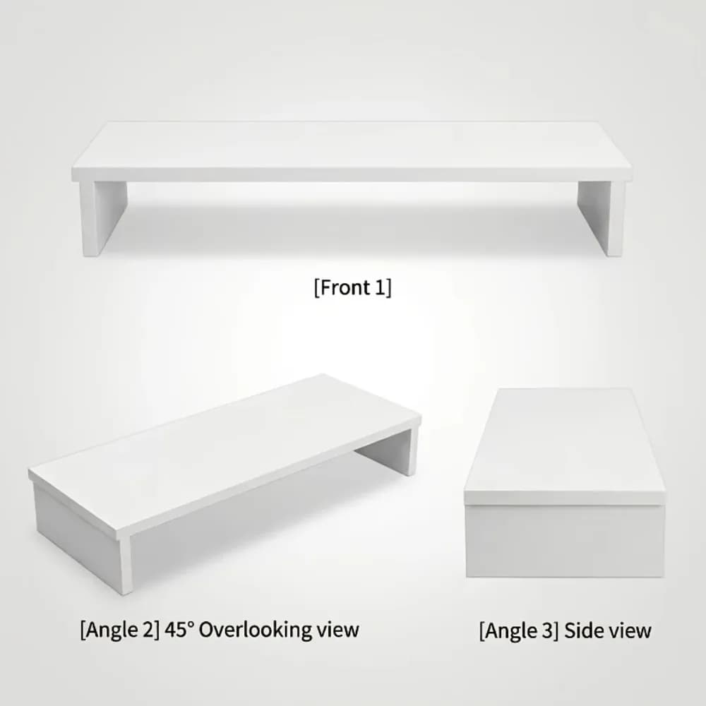 White Ergonomic Laptop Stand