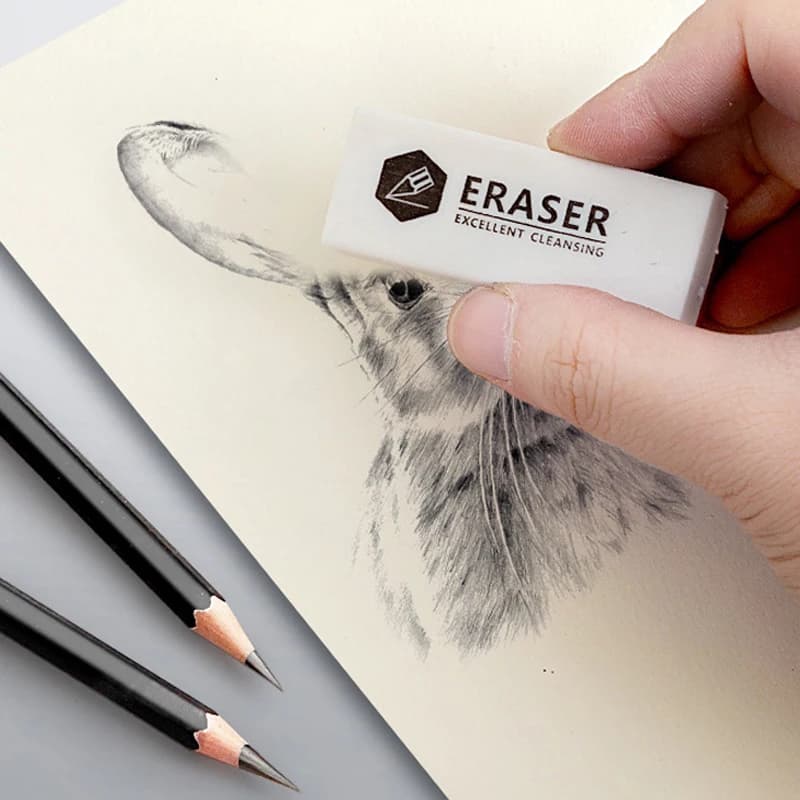 Sketch Pencil Set with Canvas Bag and Eraser