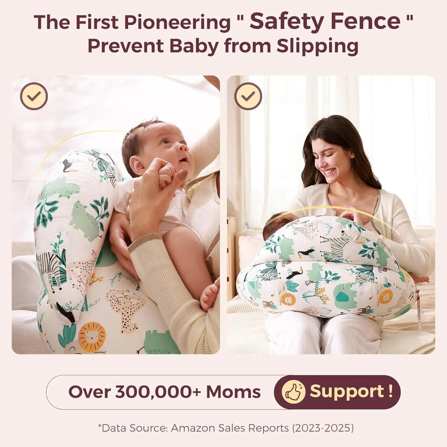 Nursing Pillow with Adjustable Buckle